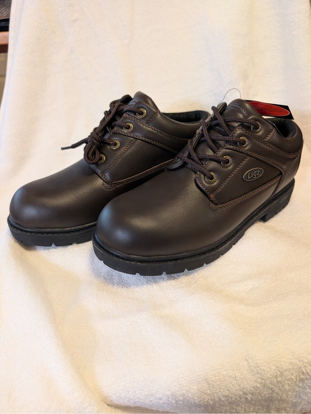 Lugz Savoy SR Saddle/Black Men's Work Shoes Size 10D